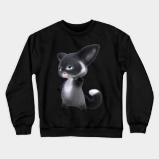 3D rendering of a furry fox cartoon. transparent background Crewneck Sweatshirt